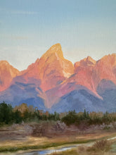 Load image into Gallery viewer, "Sunrise" an ORIGINAL landscape oil painting, framed