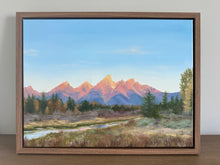 Load image into Gallery viewer, "Sunrise" an ORIGINAL landscape oil painting, framed
