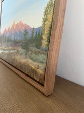 Load image into Gallery viewer, "Sunrise" an ORIGINAL landscape oil painting, framed