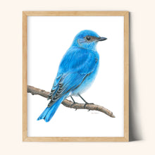 Load image into Gallery viewer, "Mountain Blue" a Vertical Giclee Print