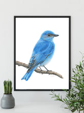 Load image into Gallery viewer, "Mountain Blue" a Vertical Giclee Print