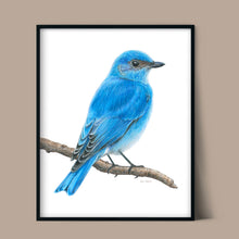 Load image into Gallery viewer, "Mountain Blue" a Vertical Giclee Print