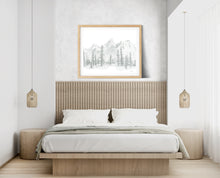 Load image into Gallery viewer, "In The Pines" a Horizontal Minimalist Landscape Giclee Print