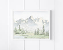 Load image into Gallery viewer, "Happy Place" a Horizontal Minimalist Landscape Giclee Print