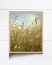 Load image into Gallery viewer, "Grandmas Flower Garden" a Vertical Landscape Giclee Print