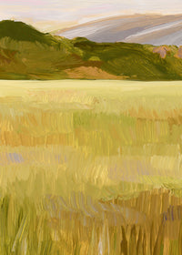 "Fall Sky" a Vertical Oil Painting Giclee Print