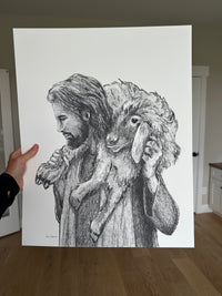 "He Carries Me" a Vertical Giclee Print