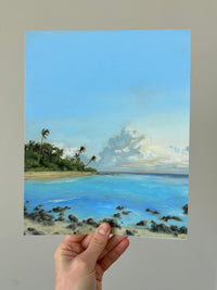 "Pacific Blue" a Vertical Landscape Giclee Print