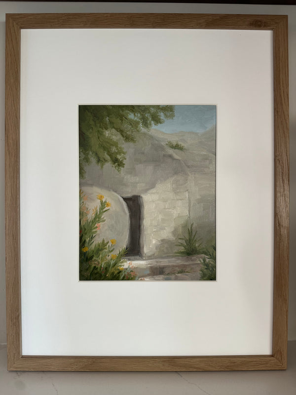 "The Tomb is Empty" an ORIGINAL oil painting, framed