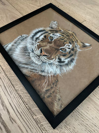 "Strength" an ORIGINAL colored pencil drawing, framed