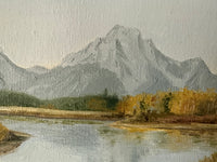 "Calm at Mt. Moran" an ORIGINAL oil painting, FRAMED
