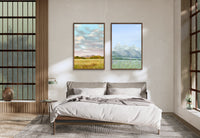 "Fall Sky" a Vertical Oil Painting Giclee Print