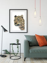 Load image into Gallery viewer, &quot;Kruger&quot; a Vertical Leopard Giclee Print
