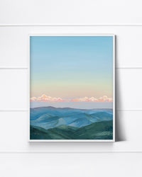 "Cotton Candy Clouds" a Vertical Landscape Giclee Print