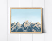 "Simple Majesty" a Horizontal Giclee Print of the Tetons