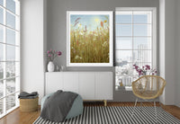 "Grandmas Flower Garden" a Vertical Landscape Giclee Print