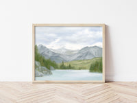 "Stroll in Banff" a Horizontal Giclee Landscape Print