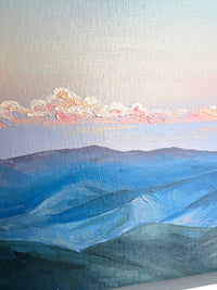 "Cotton Candy Clouds" an ORIGINAL landscape oil painting