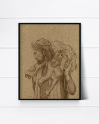 "He Carries Me" a Vertical Giclee Print