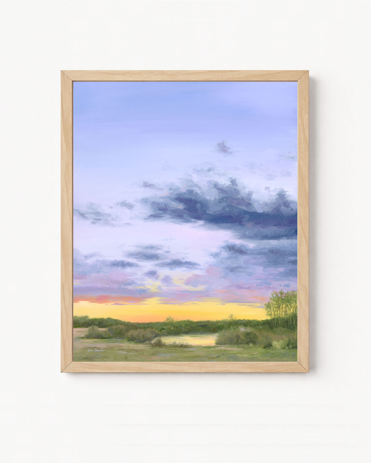 "North Fork" a Vertical Landscape Giclee Print