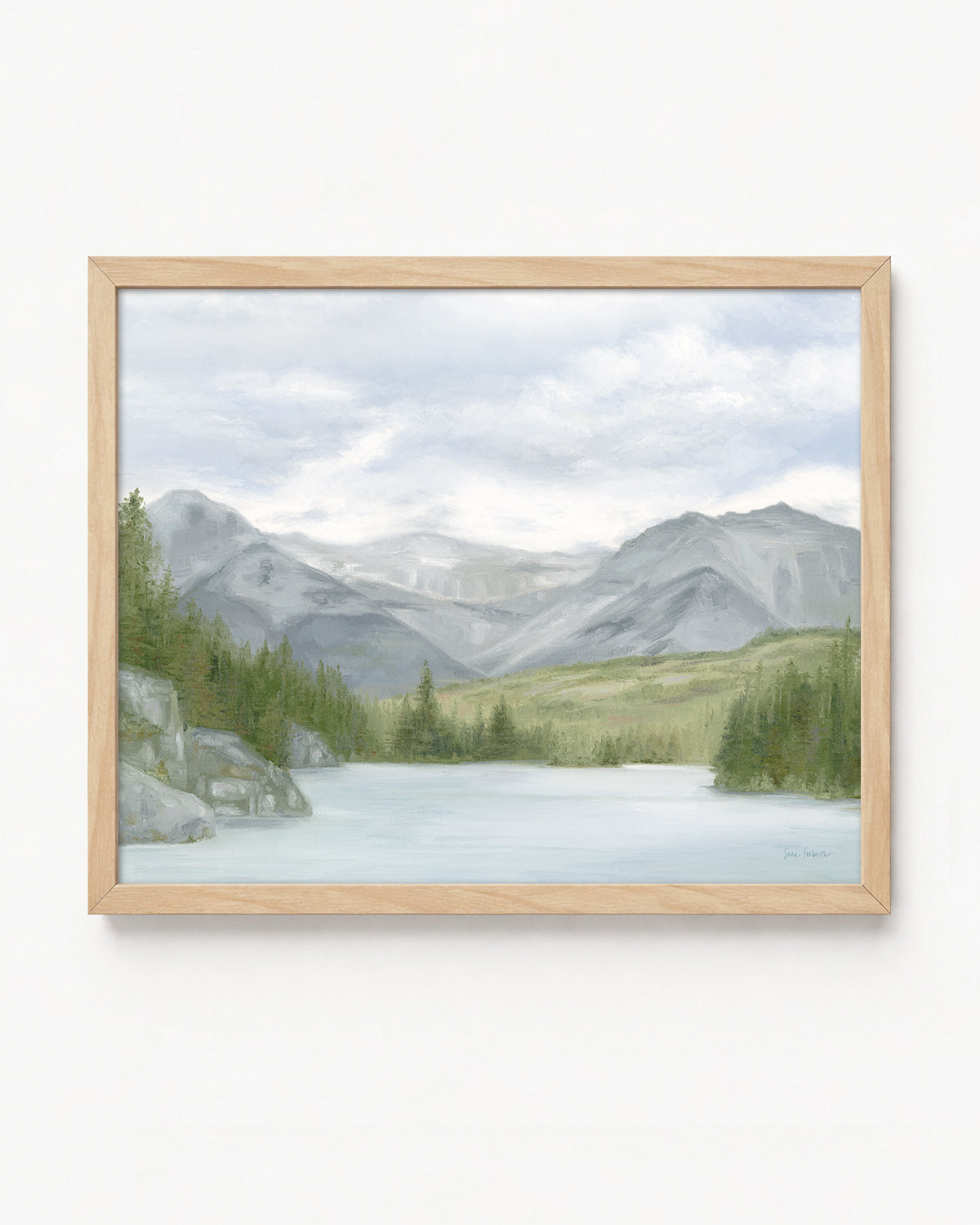 "Stroll in Banff" a Horizontal Giclee Landscape Print