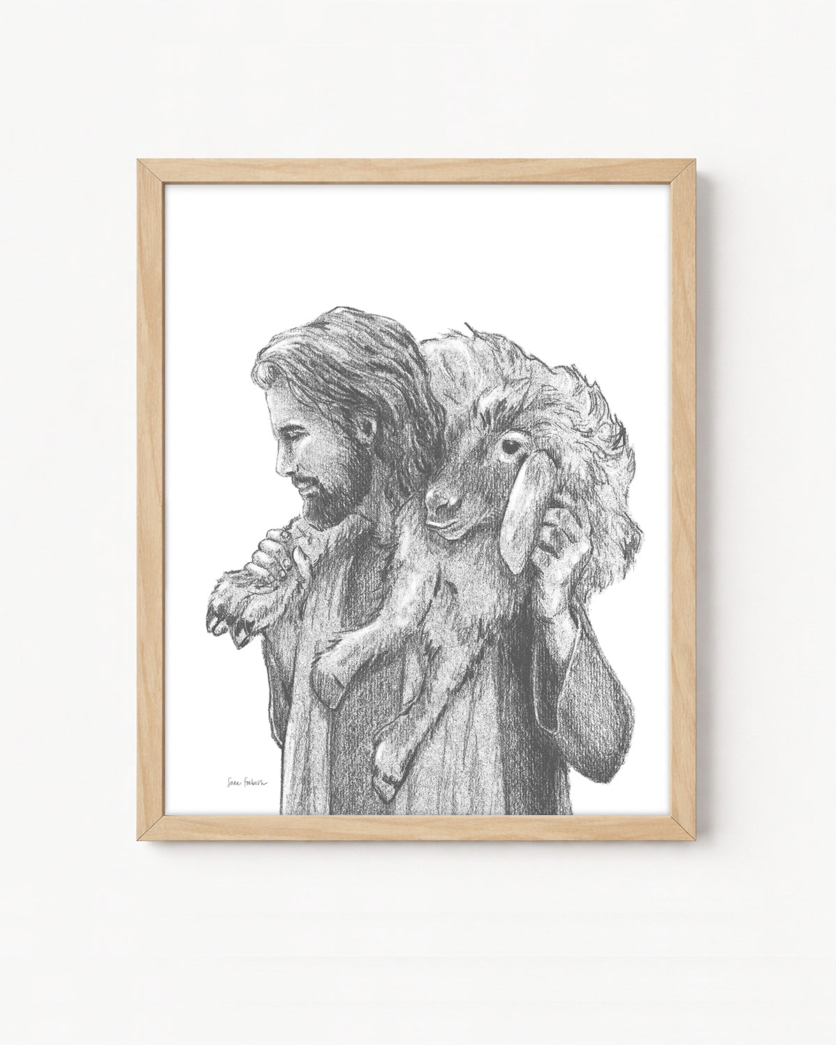 "He Carries Me" a Vertical Giclee Print