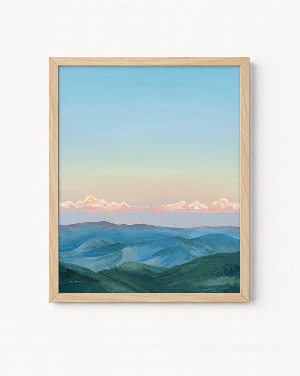 "Cotton Candy Clouds" a Vertical Landscape Giclee Print