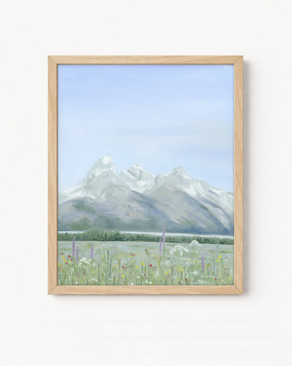 "Home" a Vertical Landscape Paint Giclee Print