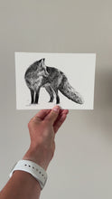 Load and play video in Gallery viewer, &quot;Fox no. 2&quot; a Pen Drawing Giclee Print
