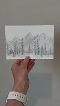 Load and play video in Gallery viewer, &quot;In The Pines&quot; a Horizontal Minimalist Landscape Giclee Print
