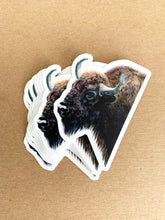 Load image into Gallery viewer, Bison Colored Pencil Drawing STICKER
