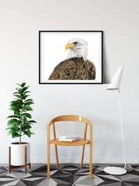 "Freedom" an Eagle Horizontal Colored Pencil Print
