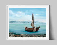 "They Followed Him" an Oil Painting Giclee Print