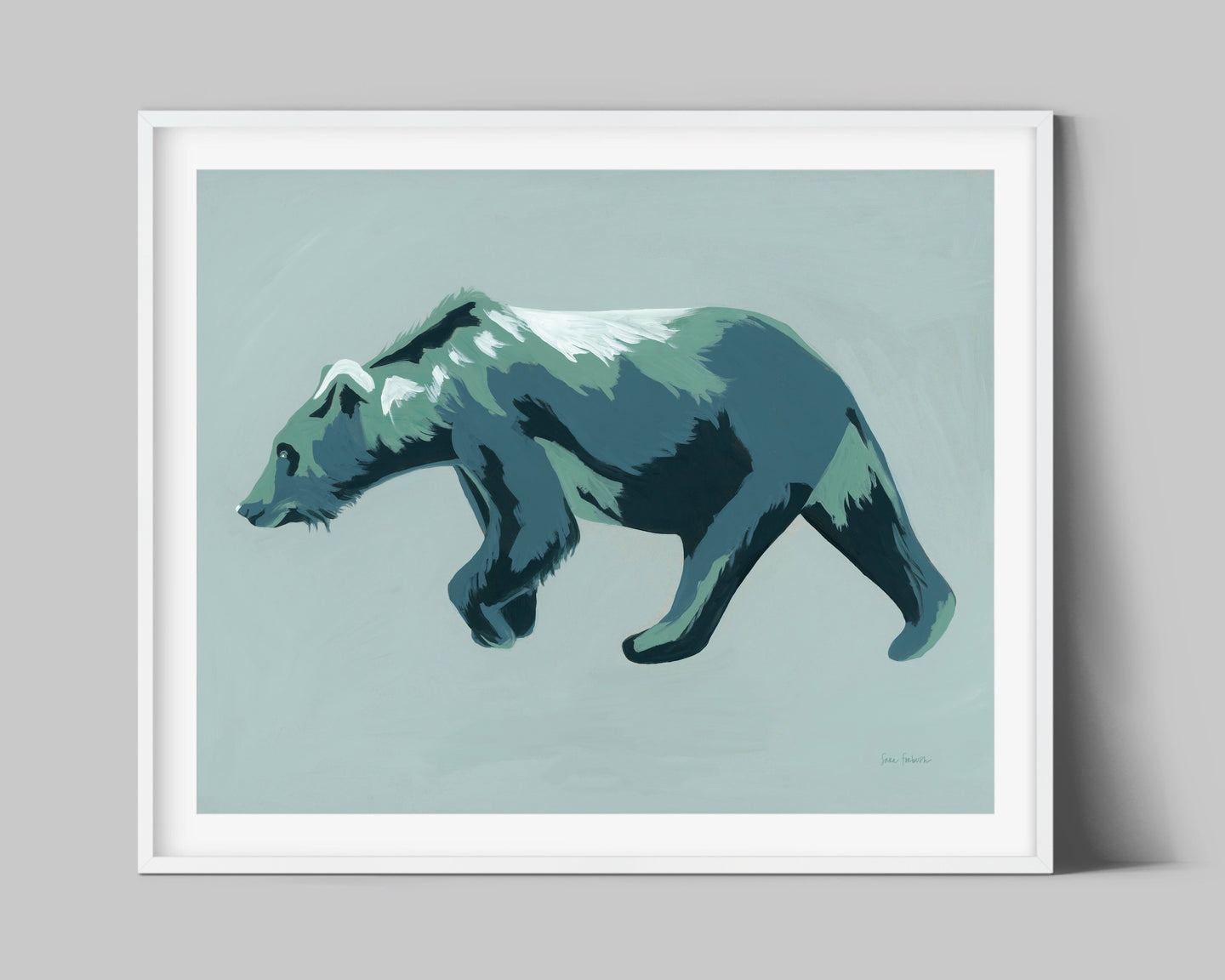 Acrylic Bear Print
