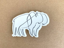 Load image into Gallery viewer, Bison One Line Drawing STICKER
