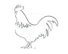 Load image into Gallery viewer, Minimalist rooster single line art, digital download
